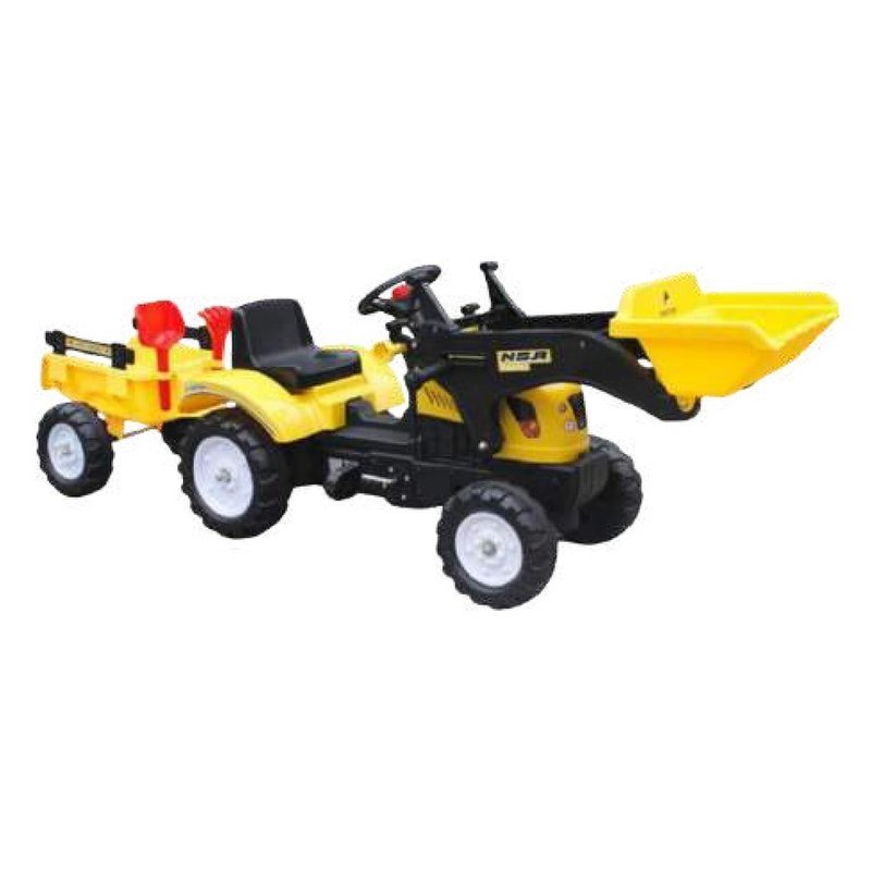 טרקטור כף + עגלה צהוב OFAN 3005